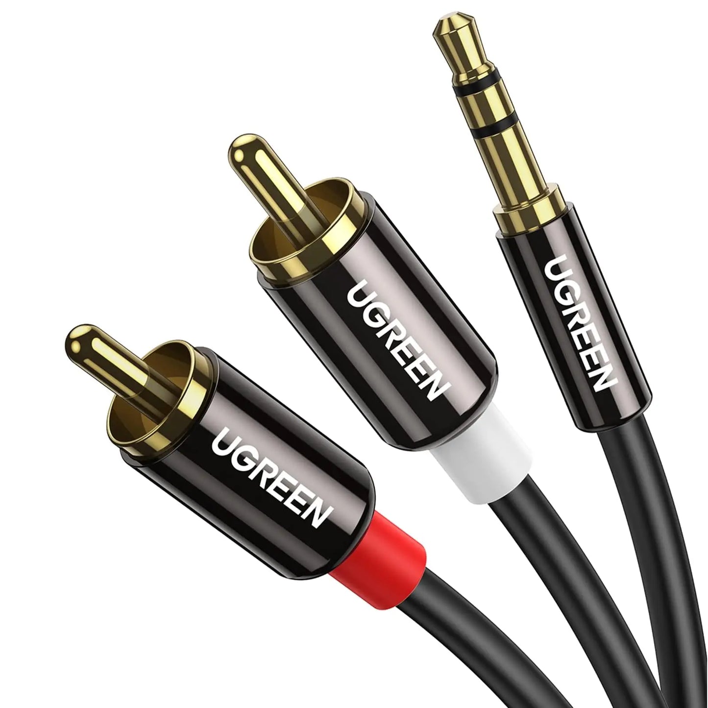 UGREEN 10584 3.5MM MALE TO 2RCA MALE CABLE 2M DOT COMPUTERS