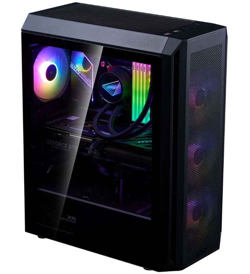 XPG Valor Air Plus ARGB Mid-Tower ATX Case - Black DOT COMPUTERS