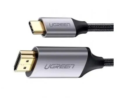 UGREEN USB-C TO HDMI MALE TO MALE CABLE ALUMINUM SHELL 1.5M (GRAY BLACK) 50570 DOT COMPUTERS
