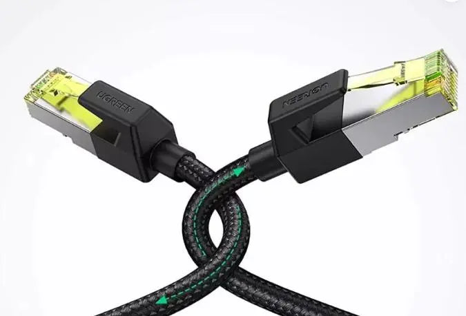 UGREEN 80423 CAT7 ETHERNET CABLE SHIELDED BRAID 2M DOT COMPUTERS