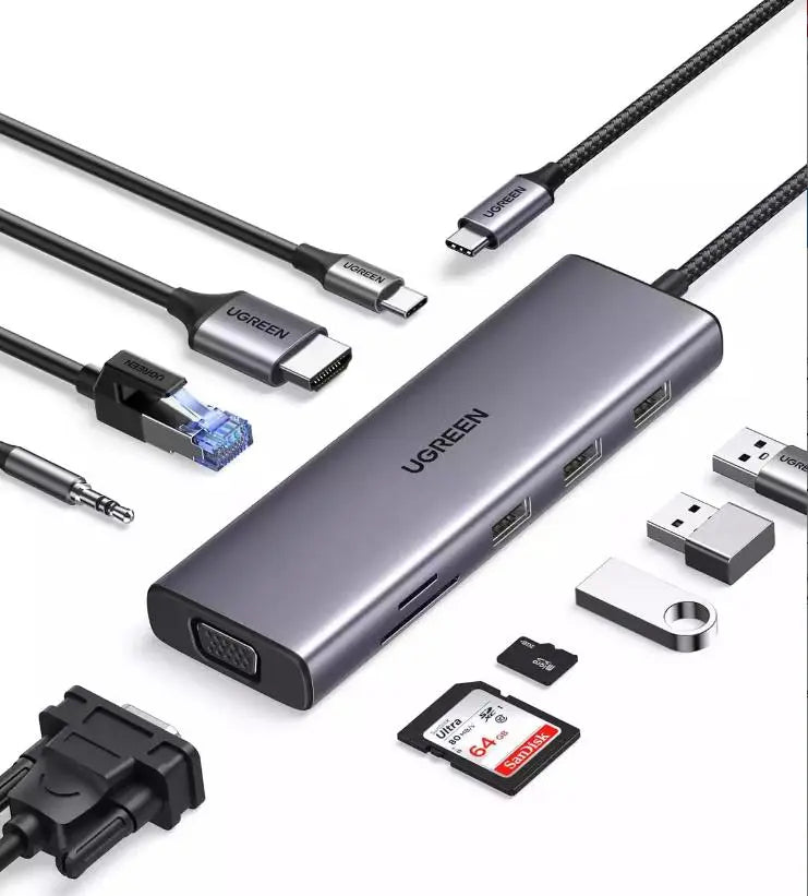 Ugreen 15601 10-in-1 USB C Hub DOT COMPUTERS
