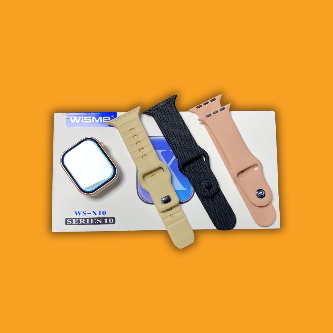 Wisme WS-X10 Series 10 Smartwatch | 3-in-1 Strap Set, Fitness Tracking & Health Monitoring | NexGen-Grip DOT COMPUTERS