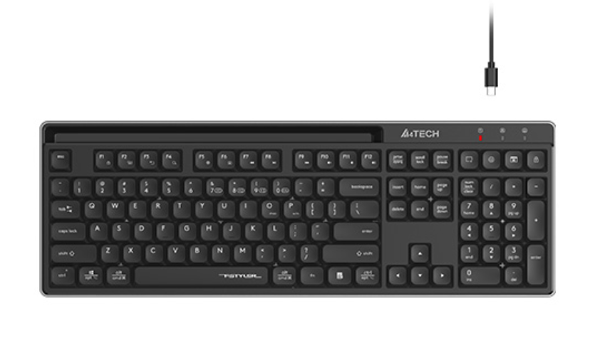 A4Tech Fstyler FBX72C Bluetooth & 2.4GHz Wireless Scissor Switch Keyboard - Black, US Layout DOT COMPUTERS