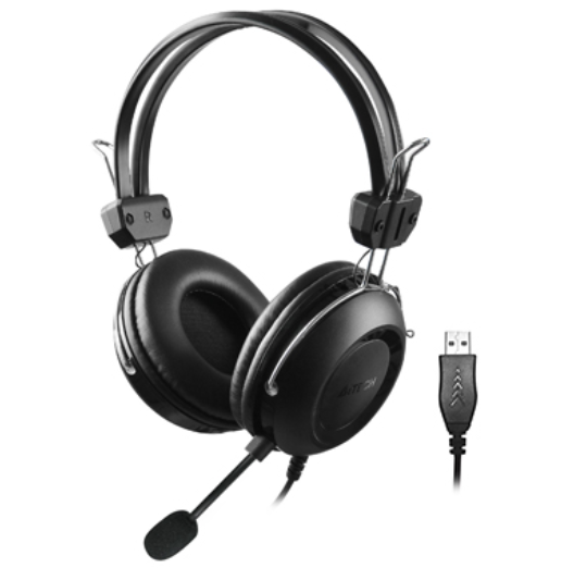 A4Tech HU-35 Wired USB Over-Ear Headphone - Black DOT COMPUTERS