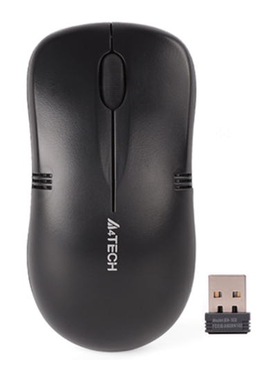 A4Tech G3-230NS 2.4GHz Wireless Silent Click Optical Mouse - Black DOT COMPUTERS