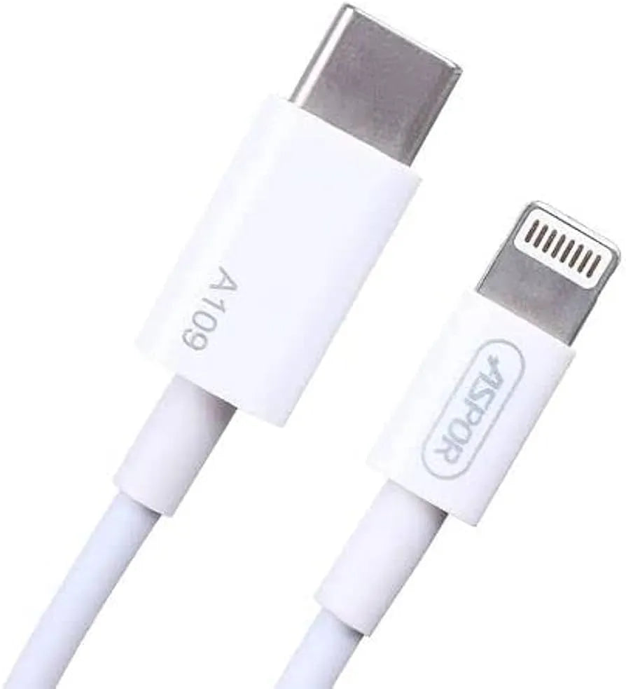 ASPOR A109PD 27W USB-C to Lightning Cable PD Fast Charger