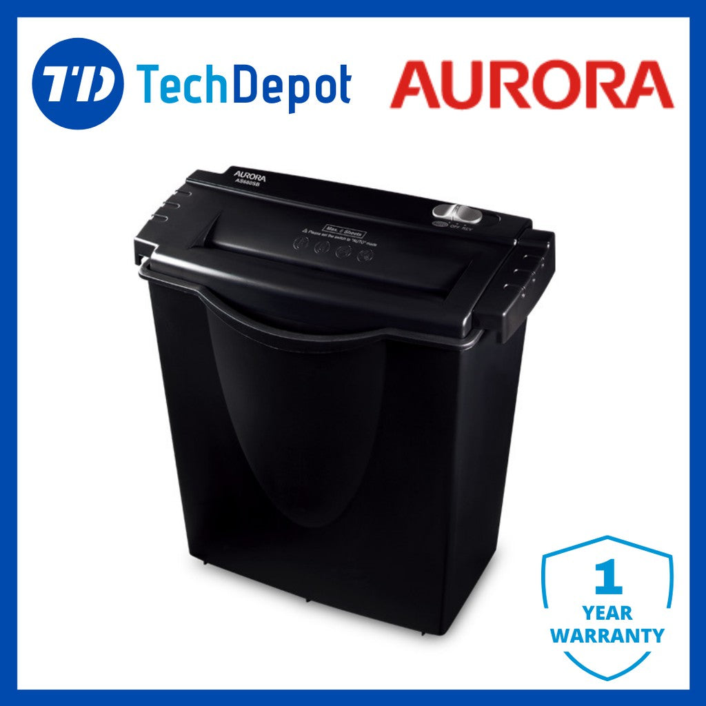 Aurora AS680SB Paper Shredder – Shred Size 6mm Strips