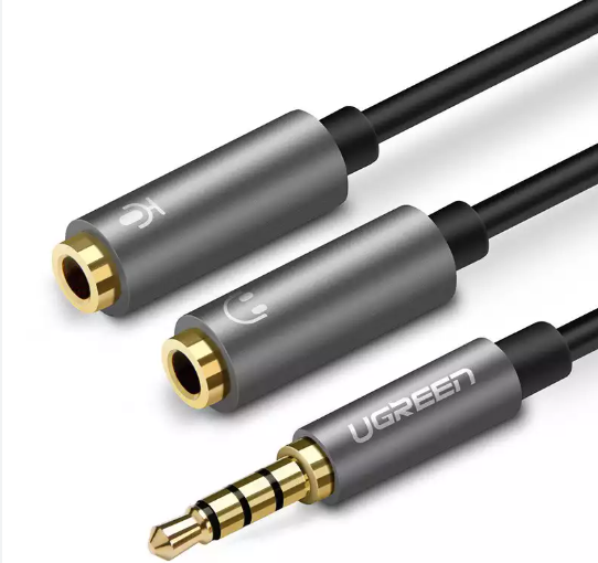 Ugreen 30619 3.5mm Male to 2 Female Audio Cable