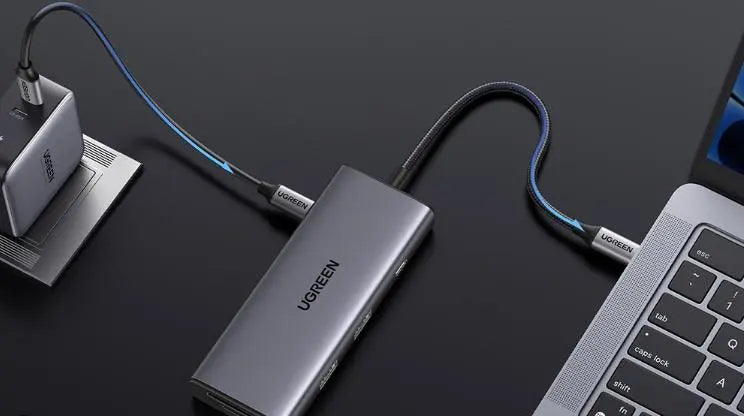 Ugreen 15531 USB-C To 4k30hz HDMI + 2 x USB3.2 + USB-C 3.2 + SD + TF + 100w PD Converter 10Gbps 4K@30Hz with PD USB type C Multifunction Adapter CM498 10015531 DOT COMPUTERS