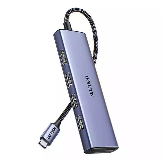 Ugreen 20956A USB-C to HDMI Hub Adapter 3x USB-A 3.0 SD/TF DOT COMPUTERS