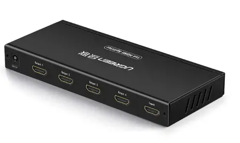 UGREEN 40202 EU 1×4 HDMI Amplifier Splitter (Black)