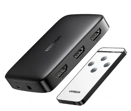 UGREEN 80125 HDMI SWITCH 3 IN 1 OUT 4K HDMI SWITCHER SPLITTER