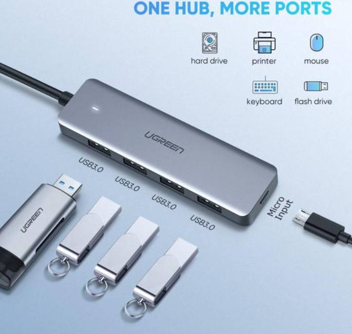 UGREEN 70336 4-PORT USB-C TO USB 3.0 HUB