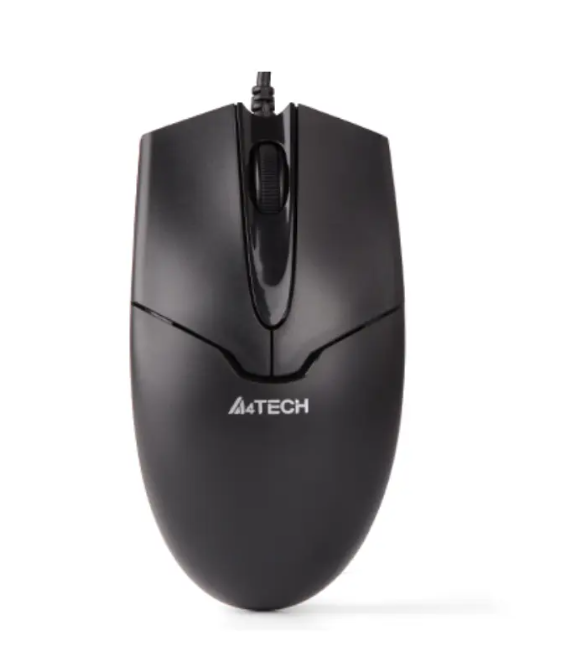 A4Tech OP-550S Silent Click Wired USB Mouse with Teflon Feet - Black DOT COMPUTERS