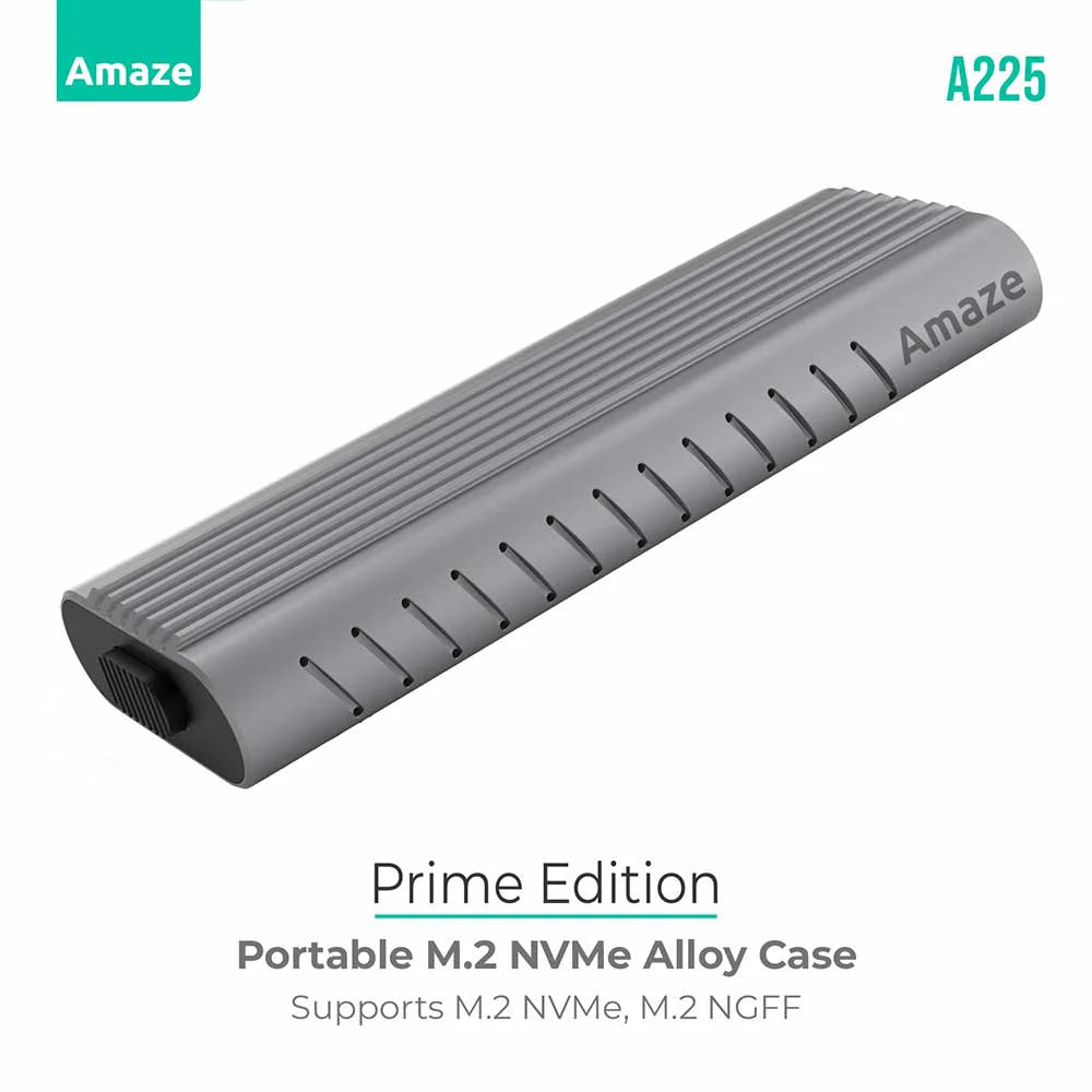 Amaze Prime Edition M.2 + NVME SSD Enclosure 10G | A225