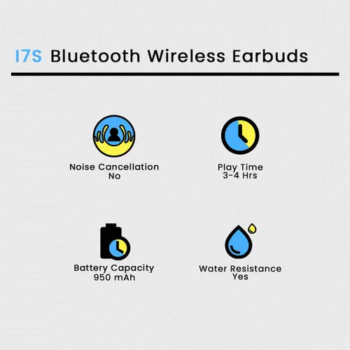 I7S Bluetooth Wireless Earbuds