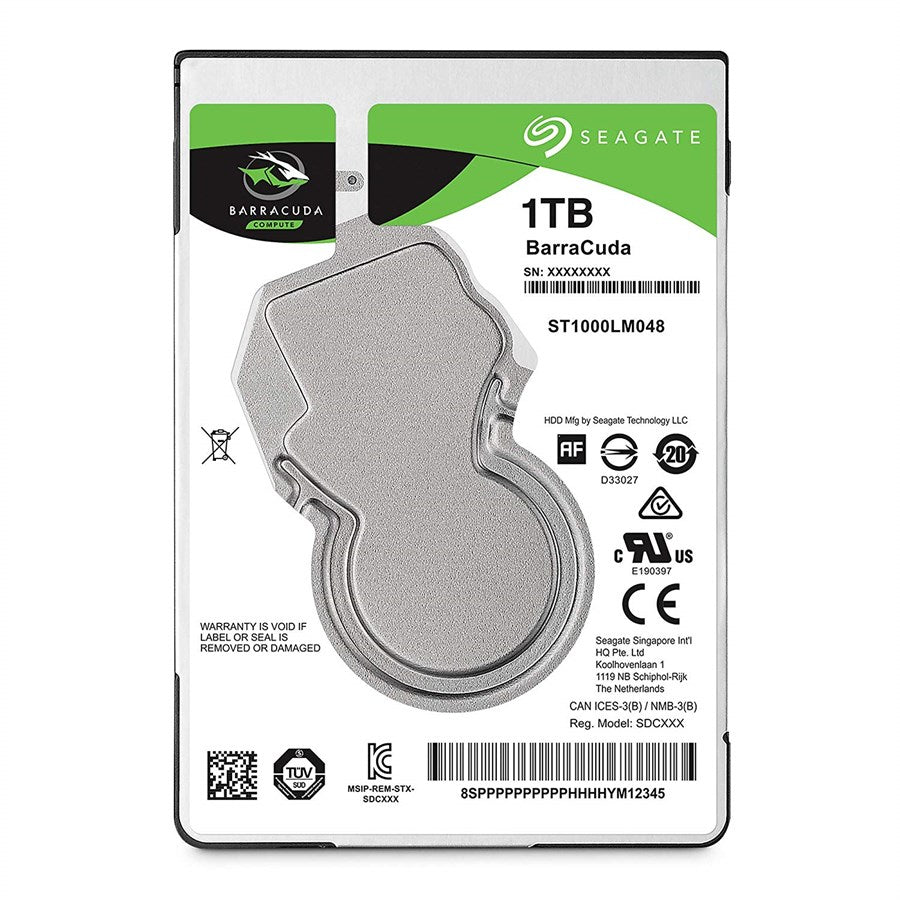 Seagate 1TB BarraCuda SATA 6.0Gb/s 2.5" Laptop Internal Hard Drive (ST1000LM048)